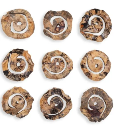 ESCULTURAS MADERA CORKSCREW (SET 9 PZAS.)