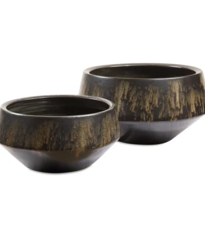JARRONES DUO BRONCE